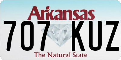 AR license plate 707KUZ
