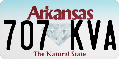 AR license plate 707KVA