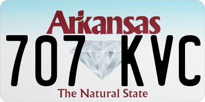 AR license plate 707KVC