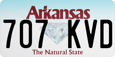 AR license plate 707KVD