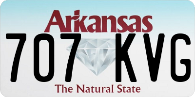 AR license plate 707KVG