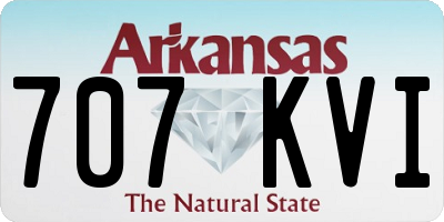 AR license plate 707KVI