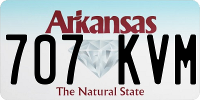 AR license plate 707KVM