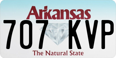 AR license plate 707KVP