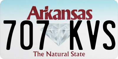 AR license plate 707KVS