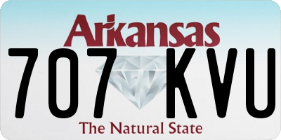 AR license plate 707KVU