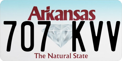 AR license plate 707KVV