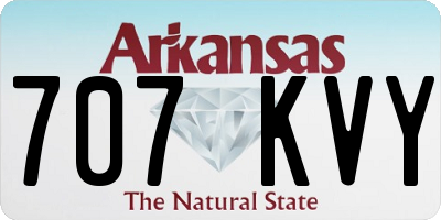 AR license plate 707KVY