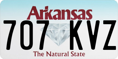 AR license plate 707KVZ