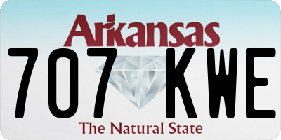 AR license plate 707KWE