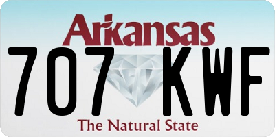 AR license plate 707KWF