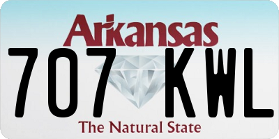 AR license plate 707KWL