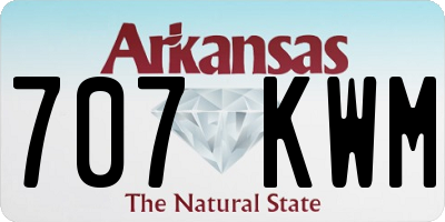 AR license plate 707KWM