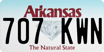 AR license plate 707KWN