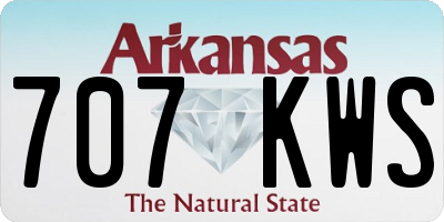 AR license plate 707KWS