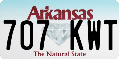 AR license plate 707KWT