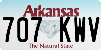 AR license plate 707KWV