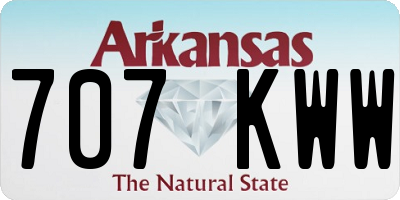 AR license plate 707KWW