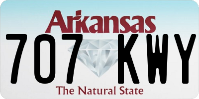 AR license plate 707KWY