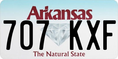 AR license plate 707KXF