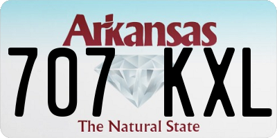AR license plate 707KXL