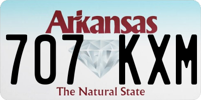 AR license plate 707KXM