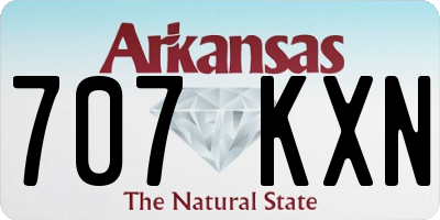 AR license plate 707KXN