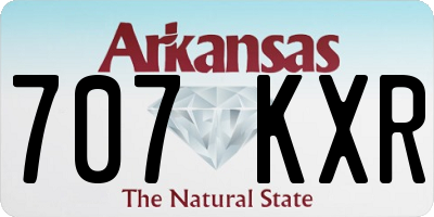 AR license plate 707KXR