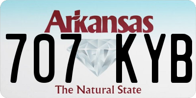 AR license plate 707KYB