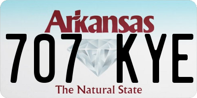 AR license plate 707KYE