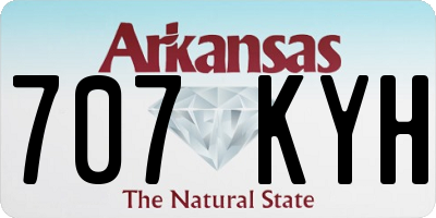 AR license plate 707KYH