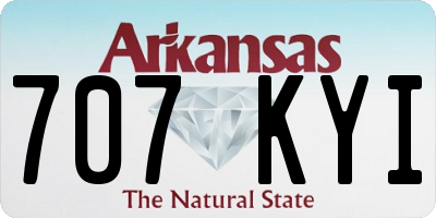 AR license plate 707KYI