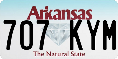 AR license plate 707KYM
