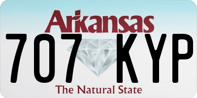 AR license plate 707KYP