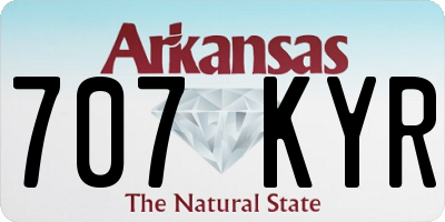 AR license plate 707KYR
