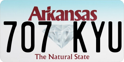 AR license plate 707KYU