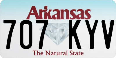 AR license plate 707KYV