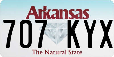 AR license plate 707KYX