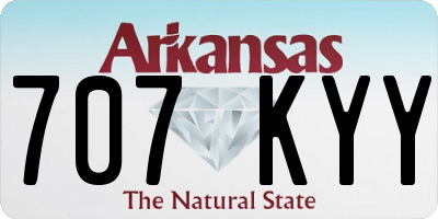 AR license plate 707KYY