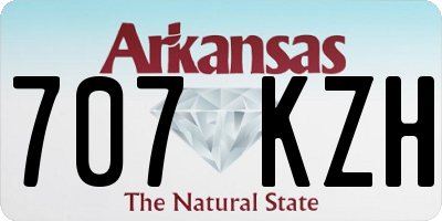 AR license plate 707KZH