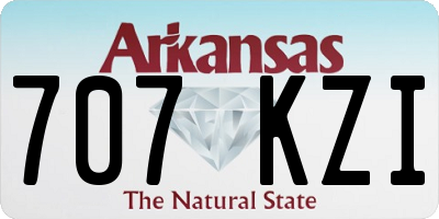 AR license plate 707KZI
