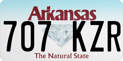 AR license plate 707KZR