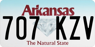 AR license plate 707KZV