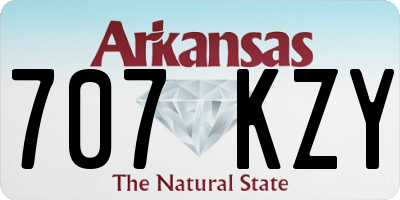 AR license plate 707KZY