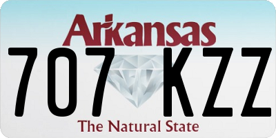 AR license plate 707KZZ