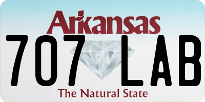 AR license plate 707LAB