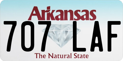 AR license plate 707LAF