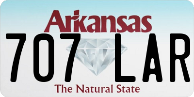 AR license plate 707LAR