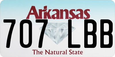 AR license plate 707LBB