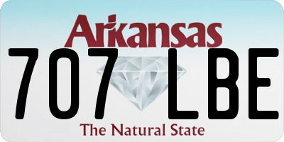 AR license plate 707LBE